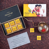 Knot of Love - Gift with Wrapped Chocolates (Rakhi Pack Optional)