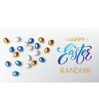 Easter Gift Box with Personalised Wrapped Chocolates