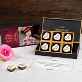 Vintage Design Chocolate Gift Box for Birthday (with Printed Chocolates)