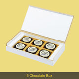 Golden Hearts Design Personalised Chocolate Box for Birthday (with Printed Chocolates)