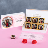 Photo Chocolate Personalised I Love You Gift (with Printed Chocolates)