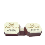 Elegant Personalized Get Well Soon Gift (with Printed Chocolates)