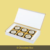 Beautiful Modern Design Personalised Chocolate Gift Box for Birthday (with Printed Chocolates)