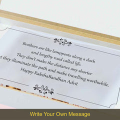 Precious Memories - Gift with Printed Chocolates (Rakhi Pack Optional)