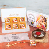 Gift from the Heart - Gift with Wrapped Chocolates(Rakhi Pack Optional)