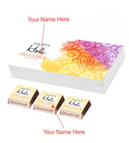 Elegant Holi Gift Box with Personalized Wrapped Chocolates