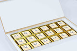 Elegant Holi Gift Box with Personalized Wrapped Chocolates