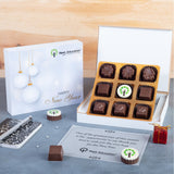 Happy New Year & Christmas Gifts - 9 Chocolate Box - Single Printed Chocolates (Sample)