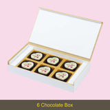 Floral Birthday Wishes - Personalised Chocolate Box(with Printed Chocolates)