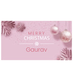 Elegant Personalised Christmas Gift with Printed Chocolates