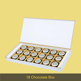 Golden Hearts Design Personalised Chocolate Box for Birthday (with Printed Chocolates)