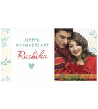 Beautiful Marriage Anniversary Gift Personalised with Photo (with Printed Chocolates)