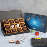 Christmas & New Year Gifts - 12 Chocolate Box - Middle Two Printed Chocolates (Minimum 50 Boxes)
