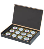 Vibrant Blue Design Personalized Get Well Soon Gift (with Printed Chocolates)