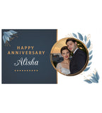 Beautiful Anniversary Chcocolates Personalized with Photo (with Printed Chocolates)
