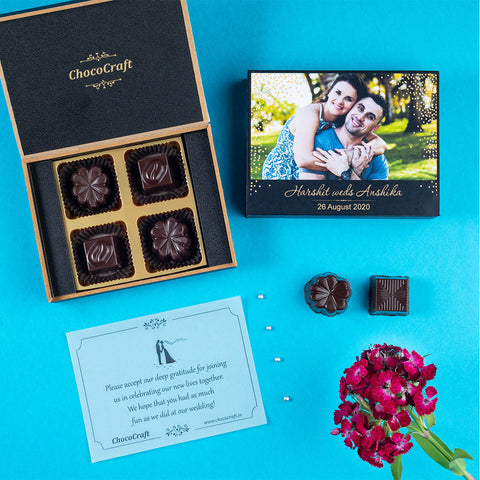 Wedding Return Gifts - 4 Chocolate Box - Assorted Chocolate (Sample)