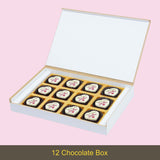 Floral Birthday Wishes - Personalised Chocolate Box(with Printed Chocolates)