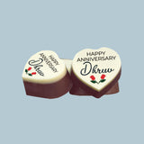 Cute Floral Design Anniversary Gift Box Personalized with Photo (with Printed Chocolates)