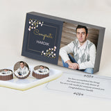 Beautiful Congratulations Gift Box and Chocolates Personalized with Photo (with Printed Chocolates)