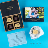 Wedding Return Gifts - 4 Chocolate Box - Alternate Printed Chocolate (Minimum 10 Boxes)
