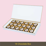 Floral Birthday Wishes - Personalised Chocolate Box(with Printed Chocolates)