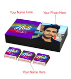 Beautiful Holi Gift Box with Personalised Wrapped Chocolates