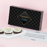 Elegant Personalised Congratulations Gift Box (with Printed Chocolates)