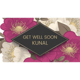 Floral Design Get Well Soon Gift Box (with Printed Chocolates)