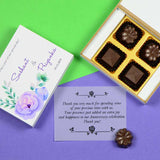Anniversary Return Gifts - 4 Chocolate Box - Assorted Chocolates (Minimum 10 Boxes)