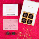 Wedding Return Gifts - 4 Chocolate Box - Assorted Chocolate (Minimum 10 Boxes)