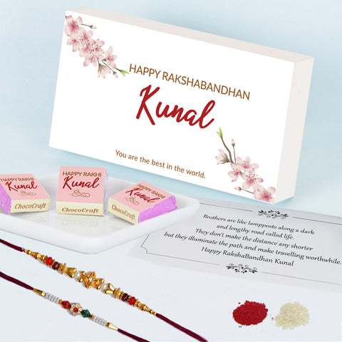 Special Bond of Love - Gift with Wrapped Chocolates (Rakhi Pack Optional)