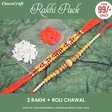 Unique Rakhi Gift for Brother with Printed Chocolates (Rakhi Pack Optional)