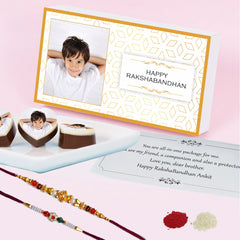 For a Special Brother - Gift with Printed Chocolates (Rakhi Pack Optional)