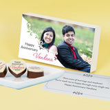 Personalized Anniversary Gift Box & Chocolates (with Printed Chocolates)