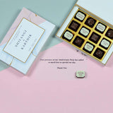 Anniversary Return Gifts - 12 Chocolate Box - Alternate Printed Chocolates (Minimum 10 Boxes)