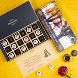 Wedding Return Gifts - 18 Chocolate Box - Alternate Printed Chocolates (Sample)
