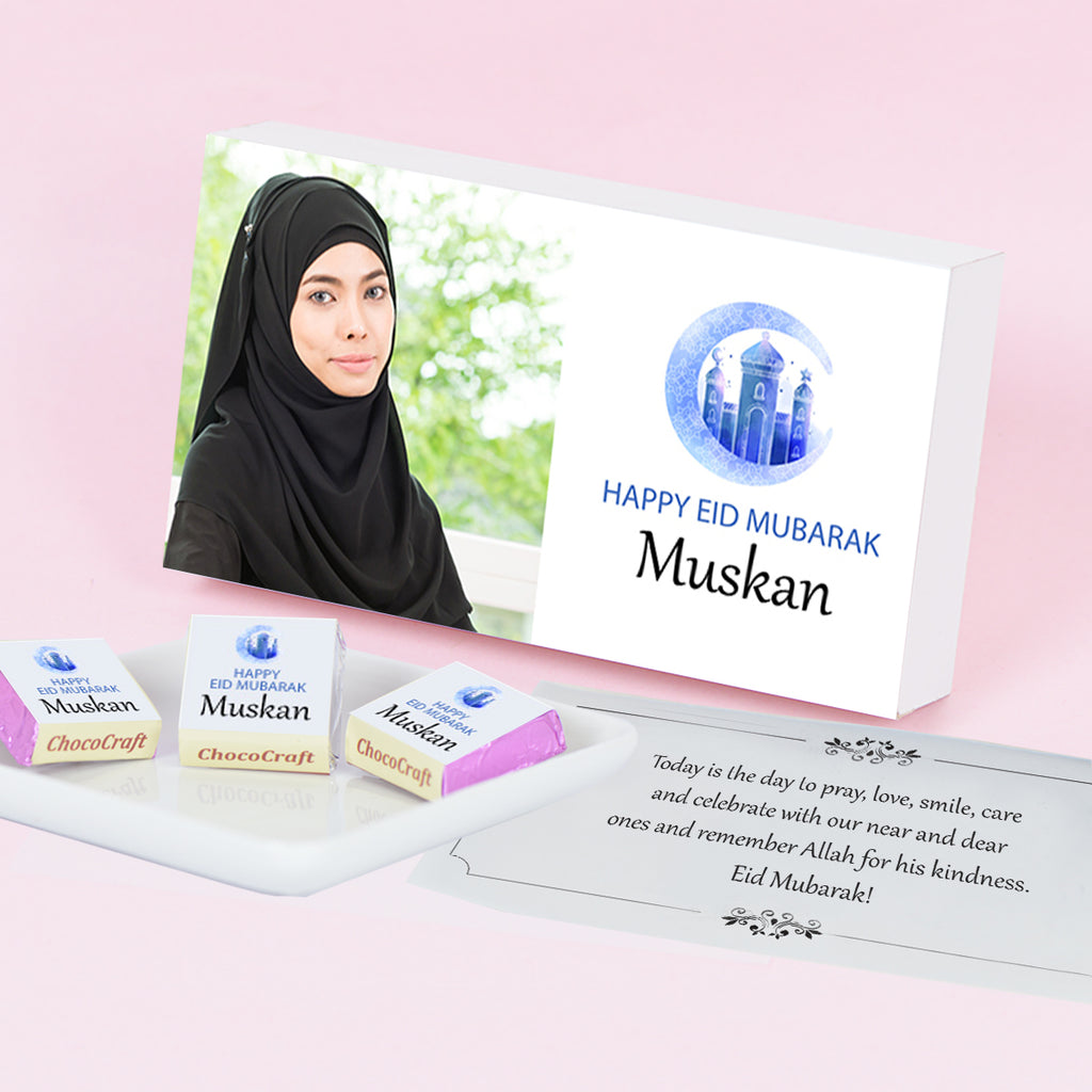 Innovative Personalised Gift for Eid with Wrapped Chocolates