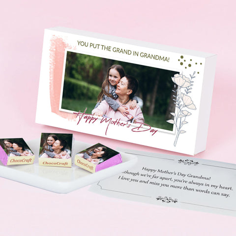Personalised Mother's Day Gift for Grandma (with Wrapped Chocolates)
