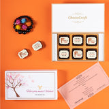 Wedding Invitations - 6 Chocolate Box - All Printed Chocolates (Sample)