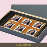 Special Mother's Day Chocolate Gift Box Personalised with Photo (with Wrapped Chocolates)