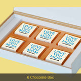 Personalised Chocolate Gift Box for Mother's Day (with Wrapped Chocolates)