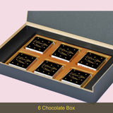 Black & Gold Personalised Gift for Mother's Day (with Wrapped Chocolates)