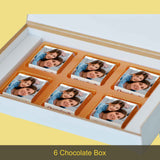 Elegant Mother's Day Gift Personalised with Photo (with Wrapped Chocolates)