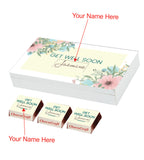 White Floral Design Get Well Soon Gift (with Wrapped Chocolates)