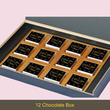 Black & Gold Personalised Gift for Mother's Day (with Wrapped Chocolates)