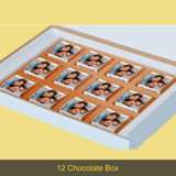 Elegant Mother's Day Gift Personalised with Photo (with Wrapped Chocolates)