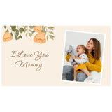 Floral Theme Personalised Mother's Day Gift (with Wrapped Chocolates)
