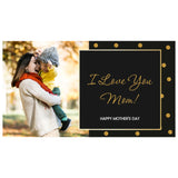 Black & Gold Personalised Gift for Mother's Day (with Wrapped Chocolates)