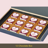Heart Design Personalized Get Well Soon Gift (with Wrapped Chocolates)
