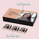 Special Mother's Day Chocolate Gift Box Personalised with Photo (with Wrapped Chocolates)